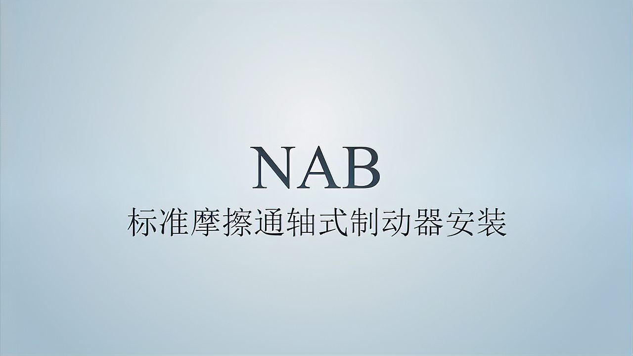 NAB通軸式氣動(dòng)剎車(chē)安裝視頻